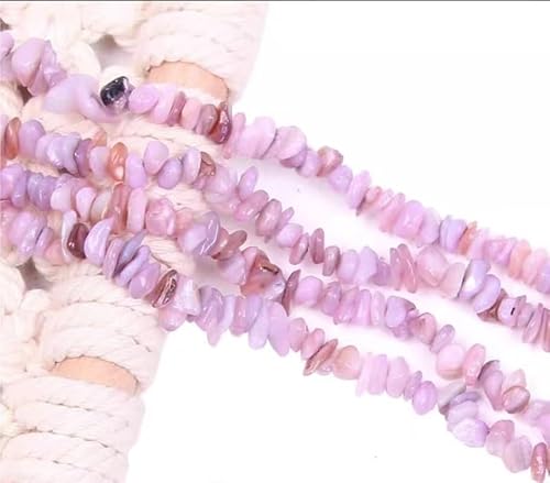 tiHtYYfs Handgemachte Perlen DIY-Perlenzubehör, gefärbter quadratischer Schotter, perforierte Muschel, unregelmäßige lose Perlen, Perlenmaterial (Color : M, Size : About85mm(perforated)) von tiHtYYfs