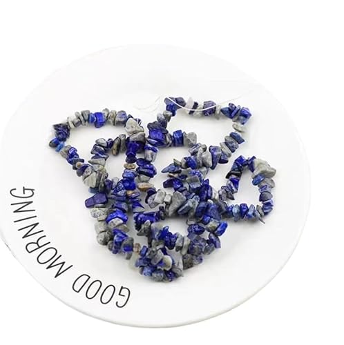 tiHtYYfs Handgemachte Perlen Naturkristall-Schotter-Armband mit Löchern, Halbzeug mit Löchern, zerkleinerten Steinen, losen Perlenverzierungen (Color : C, Size : About 80cm) von tiHtYYfs