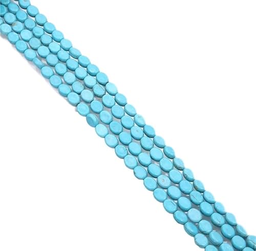 tiHtYYfs Handgemachte Perlen Synthetische blaue türkisfarbene lose Perlen, Perlen, handgefertigt, selbstgemacht, Haarnadel, Armband, Halskette, Schmuck (Color : S) von tiHtYYfs