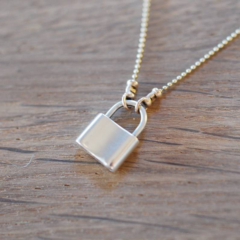 Vorhängeschloss Halskette Auf Gold Kette von tianam