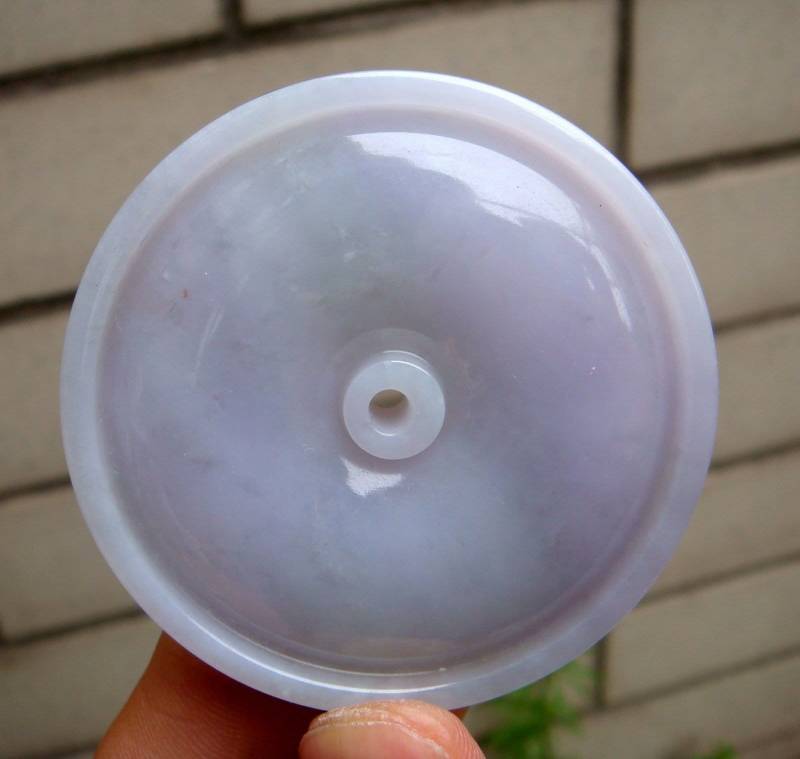 54 Mm Jadeit Zertifizierte Natürliche Unbehandelte Klasse A Typ Lavendel Handgemachter Geschnitzter Sicherheitskreis Donut Anhänger Edelstein 997 von tiantianjadeite