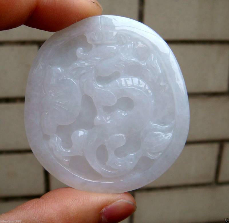 55 Mm Jadeit Zertifiziert 100% Natürlich Unbehandelt Grad A Handgefertigte Geschnitzte Drachen Ruyi Anhänger Edelstein 400 von tiantianjadeite