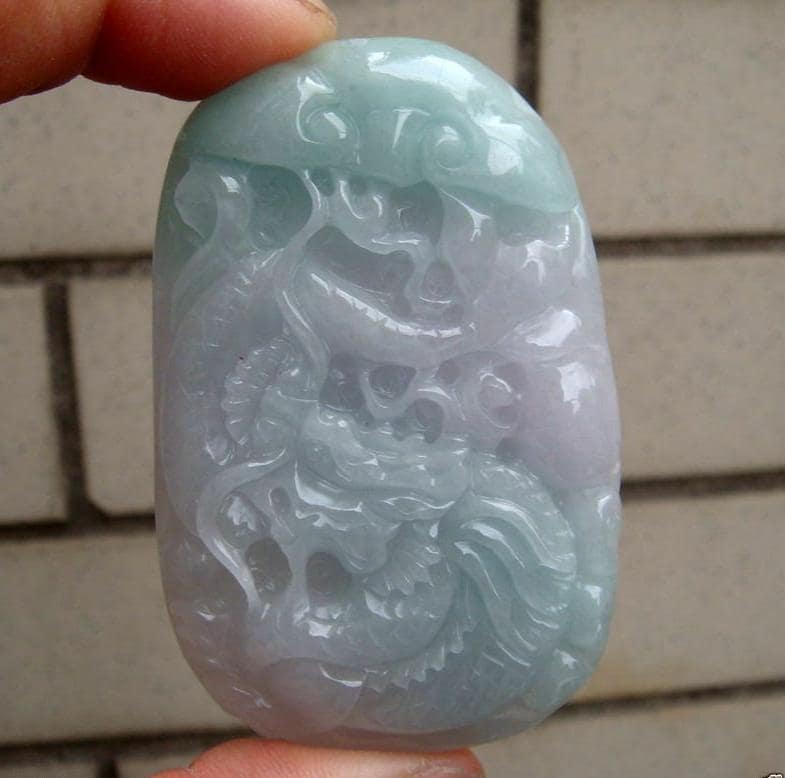 70 Mm Jadeit Zertifiziert 100% Natürlich, Unbehandelt Grad A Handgefertigt Geschnitzten Drachen Ruyi Anhänger Edelstein 625 von tiantianjadeite