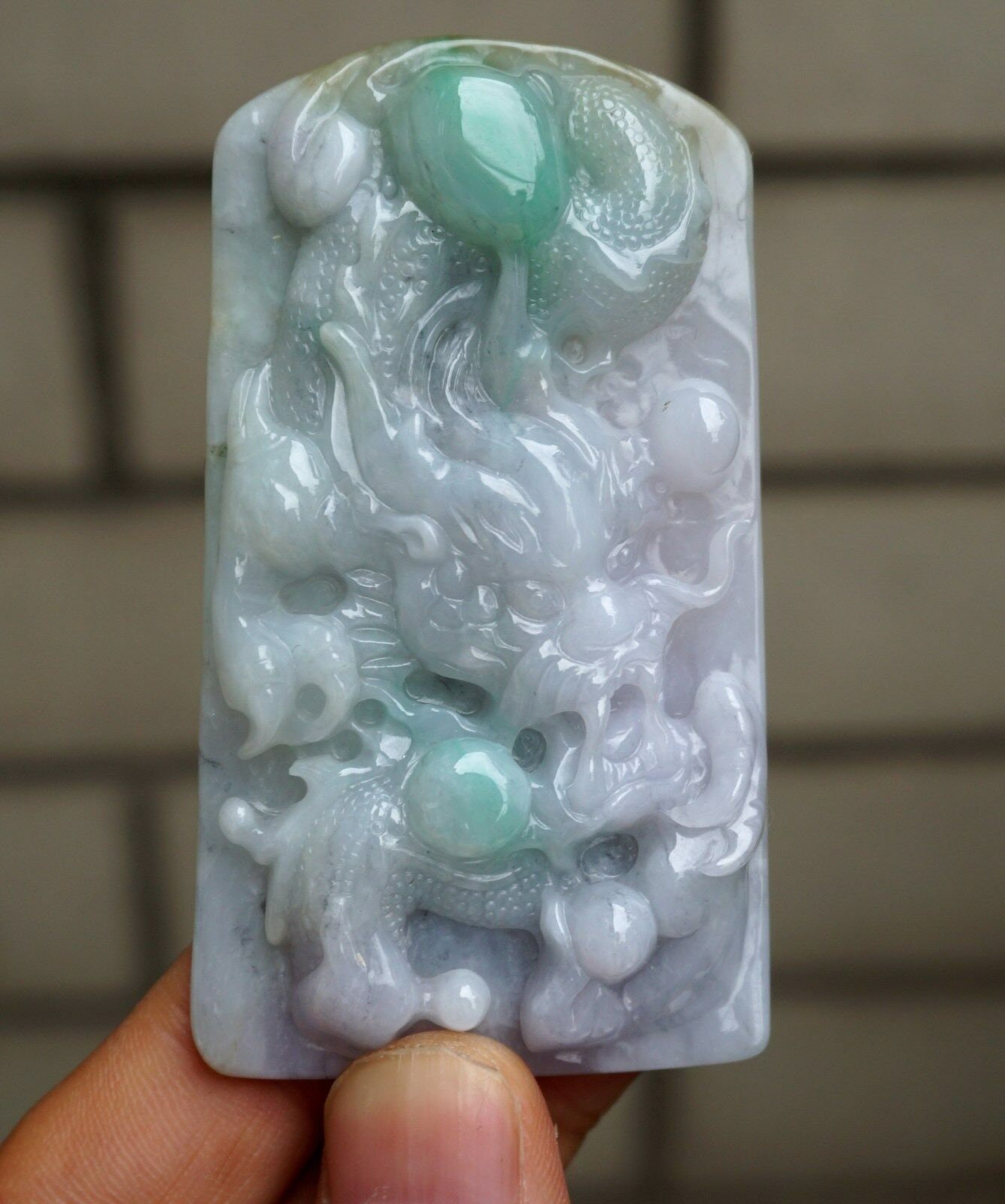 76 Mm Jadeit Zertifiziert 100% Natürliche Unbehandelte Klasse A | Typ A Geschnitzte Drachen Spit Bead Kreis Anhänger Halskette Edelstein von tiantianjadeite