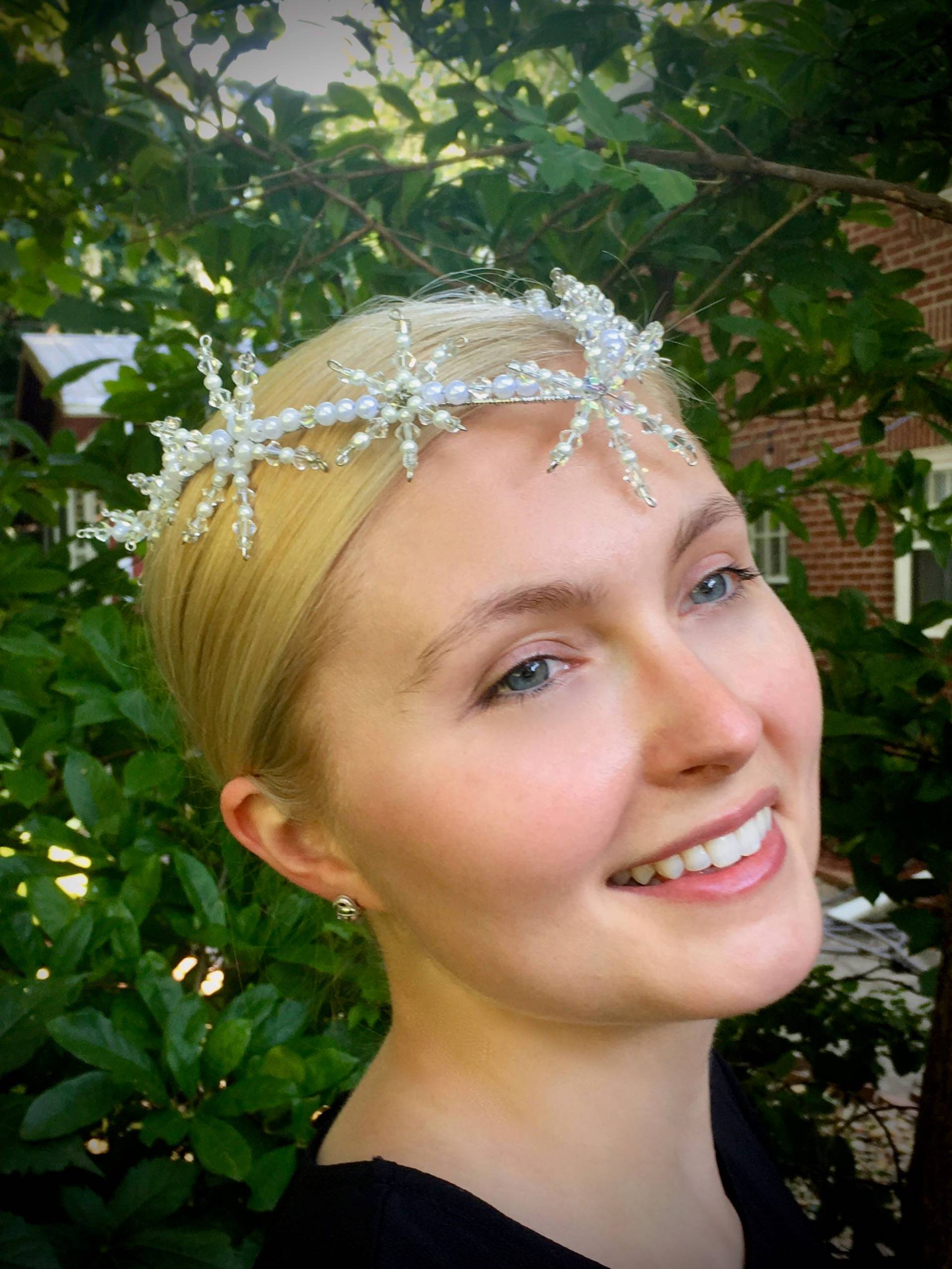 Schneeflocke Tropfen Tiara Schneeflocke Tropfen Tiara von tiarasbyjill