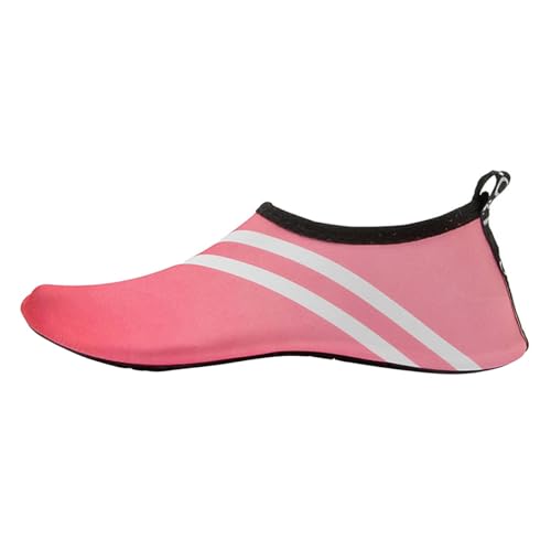 ticticlily Badeschuhe Damen Slip on Barfußschuhe Breathable Badelatschen Leicht Barfuss Schuhe Wasserschuhe für Beach Pool Surfen Yoga B Rot 36/37 EU von ticticlily