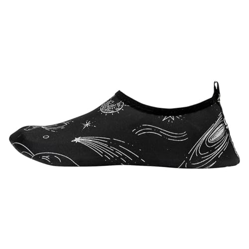 ticticlily Badeschuhe Damen Slip on Barfußschuhe Breathable Badelatschen Leicht Barfuss Schuhe Wasserschuhe für Beach Pool Surfen Yoga C2 Schwarz 38/39 EU von ticticlily