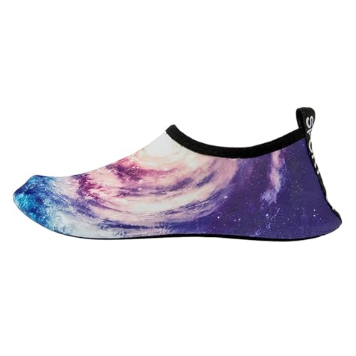 ticticlily Badeschuhe Damen Slip on Barfußschuhe Breathable Badelatschen Leicht Barfuss Schuhe Wasserschuhe für Beach Pool Surfen Yoga C4 Violett 40/41 EU von ticticlily