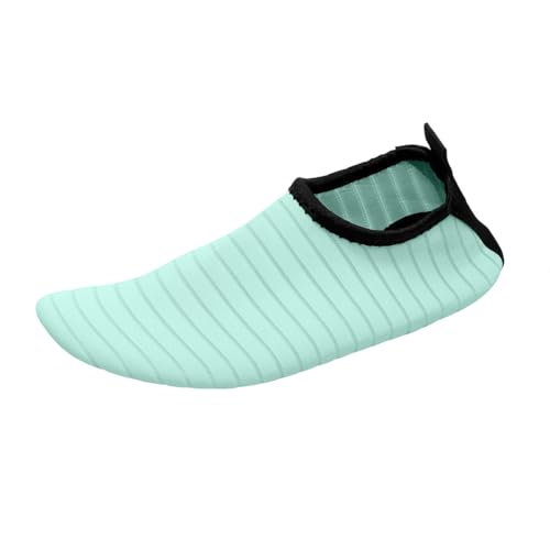 ticticlily Badeschuhe Damen Slip on Barfußschuhe Breathable Badelatschen Leicht Barfuss Schuhe Wasserschuhe für Beach Pool Surfen Yoga D Grün 40/41 EU von ticticlily