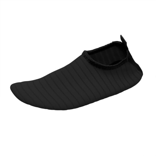 ticticlily Badeschuhe Damen Slip on Barfußschuhe Breathable Badelatschen Leicht Barfuss Schuhe Wasserschuhe für Beach Pool Surfen Yoga D Schwarz 36/37 EU von ticticlily