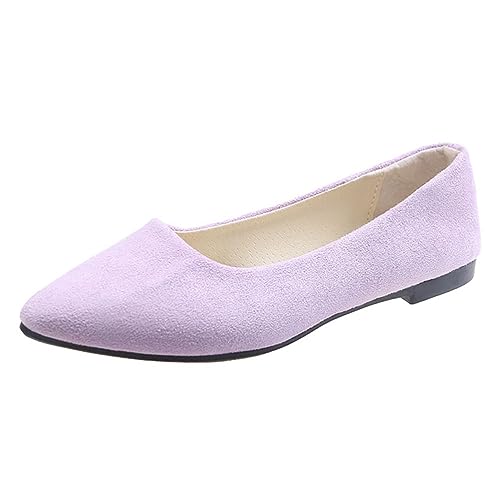 ticticlily Ballerinas Damen Elegant Ballerina Bequeme Slip Ons Flach A Hellviolett 37 von ticticlily