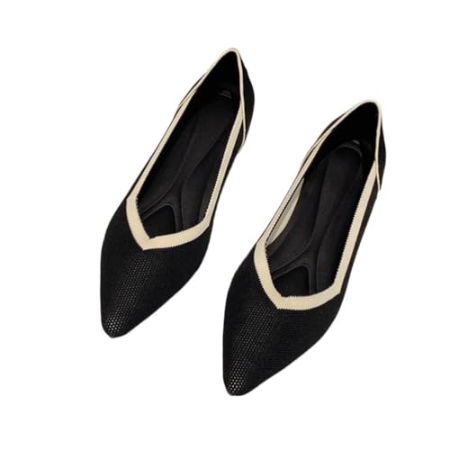 ticticlily Barfußschuhe Damen Ballerina Slip On Knit Kleid Schuhe Pumps Schuhe C10 38 EU von ticticlily