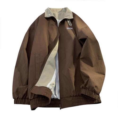 ticticlily Bomberjacke Damen Sweatjacke Ladies College Sweat Jacket Reißverschluss Für Frauen Oversized Patchwork Jacke Vintage Druck Jacken Baseball Mantel Sport Jacke F Kaffee S ticticlily Bomberjacke Damen Sweatjacke Ladies College Sweat Jacket Reißverschluss Für Frauen Oversized Patchwork Jacke Vintage Druck Jacken Baseball Mantel Sport Jacke F Kaffee S von ticticlily