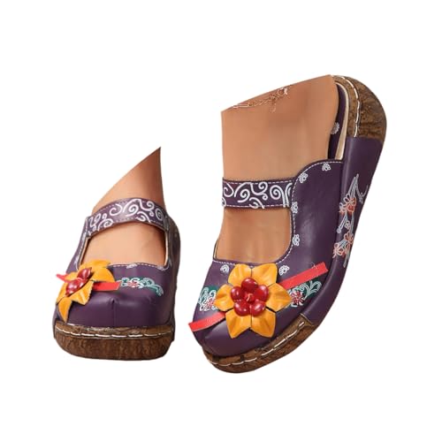 ticticlily Clog Damen Gartenclog Gartenschuhe Pantolette Hausschuh Leicht Blumenmuster B Violett 42 EU ticticlily Clog Damen Gartenclog Gartenschuhe Pantolette Hausschuh Leicht Blumenmuster B Violett 42 EU von ticticlily