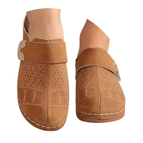 ticticlily Clogs Damen Hausschuhe Bequeme Gartenschuhe rutschfeste Pantoletten Geschlossene Bequeme Sommerschuhe A Hellbraun 38 EU ticticlily Clogs Damen Hausschuhe Bequeme Gartenschuhe rutschfeste Pantoletten Geschlossene Bequeme Sommerschuhe A Hellbraun 38 EU von ticticlily