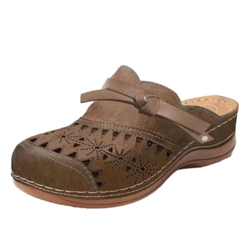 ticticlily Clogs Hausschuhe Damen Pantoletten Gartenschuhe Sommer Gartenclogs Atmungsaktiv rutschfest Sandalen A Braun 41 ticticlily Clogs Hausschuhe Damen Pantoletten Gartenschuhe Sommer Gartenclogs Atmungsaktiv rutschfest Sandalen A Braun 41 von ticticlily