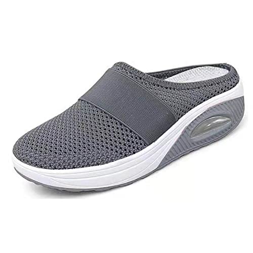 ticticlily Clogs Weiche Hausschuhe Damen Pantoletten Mesh Sabot Mit Orthopädisch Luftkissen Atmungsaktiv Plateau Freizeit Sandalen Slipper A Dunkelgrau 41 EU ticticlily Clogs Weiche Hausschuhe Damen Pantoletten Mesh Sabot Mit Orthopädisch Luftkissen Atmungsaktiv Plateau Freizeit Sandalen Slipper A Dunkelgrau 41 EU von ticticlily
