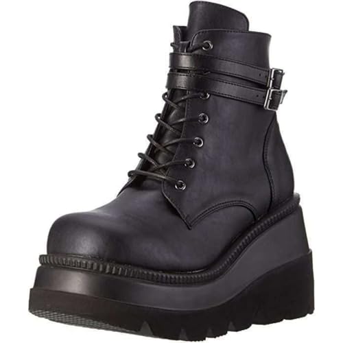 ticticlily Damen Chunky Schuhe Blockabsatz Plaftorm Gotisch Stiefeletten Punk Gothic Plateau Ankle Boots Reißverschluss High Heels Dicke Sohle Mid Tube Stiefel A Schwarz 35 EU ticticlily Damen Chunky Schuhe Blockabsatz Plaftorm Gotisch Stiefeletten Punk Gothic Plateau Ankle Boots Reißverschluss High Heels Dicke Sohle Mid Tube Stiefel A Schwarz 35 EU von ticticlily