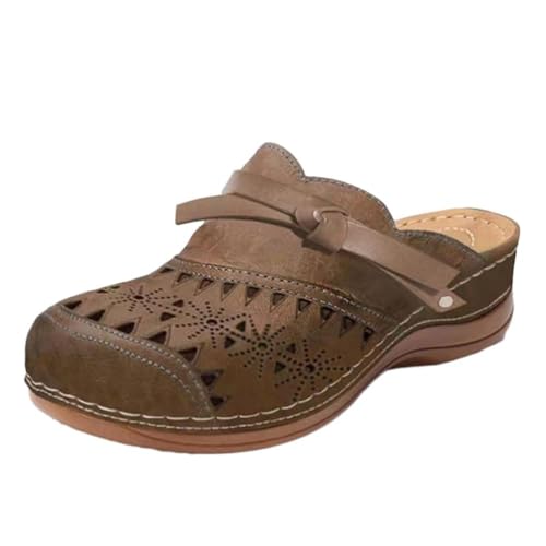 ticticlily Damen Clogs Sommer Hausschuhe Atmungsaktiv Strand Sandalen Schuhe Bequem Plateau Gartenclogs Outdoor Pantoletten rutschfest Gartenschuhe A Braun 40 ticticlily Damen Clogs Sommer Hausschuhe Atmungsaktiv Strand Sandalen Schuhe Bequem Plateau Gartenclogs Outdoor Pantoletten rutschfest Gartenschuhe A Braun 40 von ticticlily