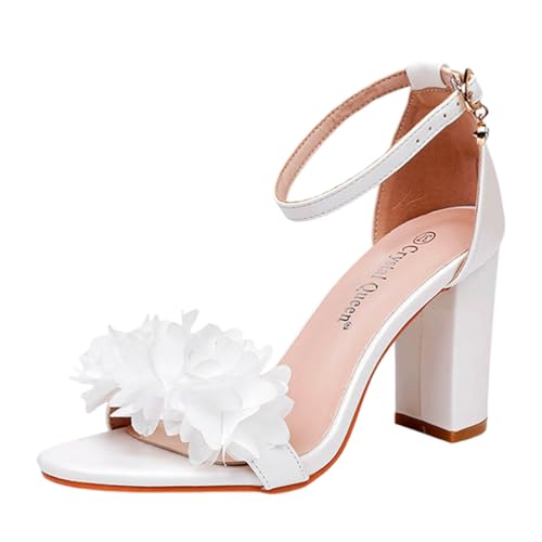 ticticlily Damen Klassische Sandaletten mit Blockabsatz Knöchelriemen Sommer Elegant Schuhe A1 9,5cm 38 EU ticticlily Damen Klassische Sandaletten mit Blockabsatz Knöchelriemen Sommer Elegant Schuhe A1 9,5cm 38 EU von ticticlily