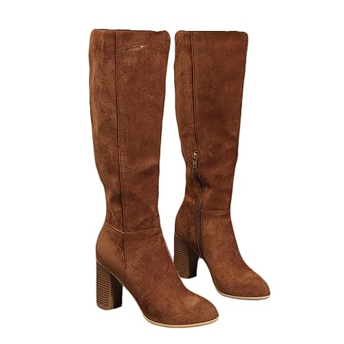 ticticlily Damen Kniehohe Stiefel Plateau High Heels Stiefel mit Blockabsatz Hohe Langschaft Stiefel Schuhe Spitze Damen Stiefeletten Damen Gummistiefel Langschaft B Braun 39 ticticlily Damen Kniehohe Stiefel Plateau High Heels Stiefel mit Blockabsatz Hohe Langschaft Stiefel Schuhe Spitze Damen Stiefeletten Damen Gummistiefel Langschaft B Braun 39 von ticticlily