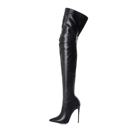 ticticlily Damen Overknee High Heels Plateau Stiefel Winter Lange Stiefel Mit Reißverschluss Oberschenkel Hohe Schuhe Stiletto Lang Boots A Schwarz 38 ticticlily Damen Overknee High Heels Plateau Stiefel Winter Lange Stiefel Mit Reißverschluss Oberschenkel Hohe Schuhe Stiletto Lang Boots A Schwarz 38 von ticticlily
