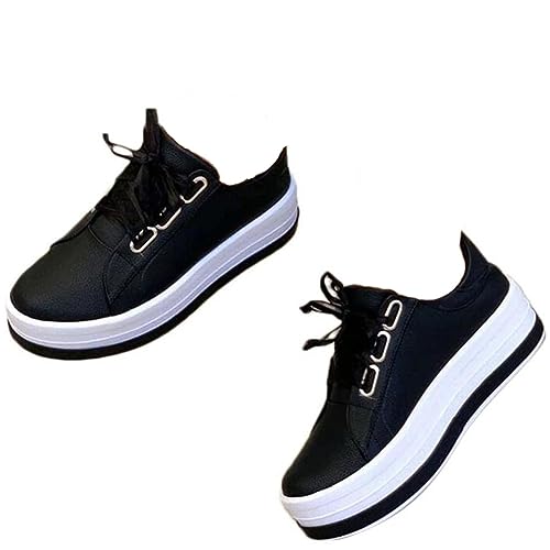 ticticlily Damen Schuhe Freizeitschuhe Plateau Schnürschuhe mit Flachem Absatz Geschlossene Zehe Bequeme Flache Ferse Schuhe Outdoorsandalen Z Schwarz 39 EU ticticlily Damen Schuhe Freizeitschuhe Plateau Schnürschuhe mit Flachem Absatz Geschlossene Zehe Bequeme Flache Ferse Schuhe Outdoorsandalen Z Schwarz 39 EU von ticticlily