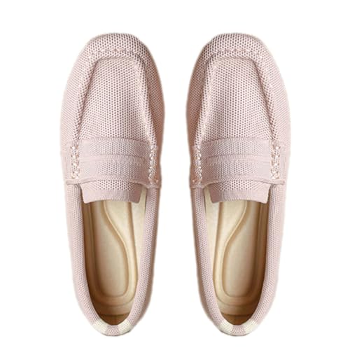 ticticlily Damen Slip On Ballerina Flache Bequeme Slipper A Hellrosa 43 EU von ticticlily