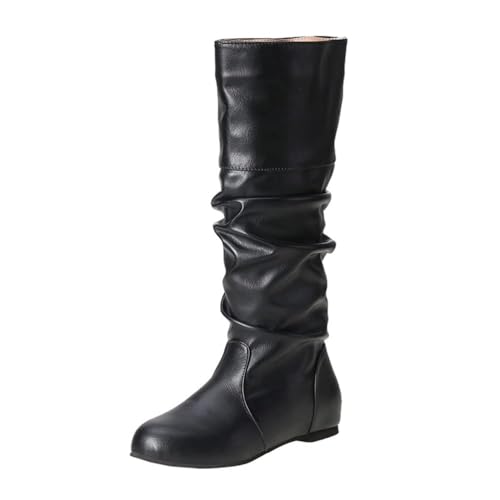 ticticlily Damen Stiefel Reiter Boots Gefüttert A Schwarz 42 EU von ticticlily