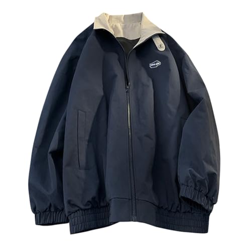 ticticlily Damen Vintage College Jacke Oversize Baseball Varsity Bomberjacke Patchwork Retro Racer Jacke Sweat Jacket F Dunkelblau L ticticlily Damen Vintage College Jacke Oversize Baseball Varsity Bomberjacke Patchwork Retro Racer Jacke Sweat Jacket F Dunkelblau L von ticticlily