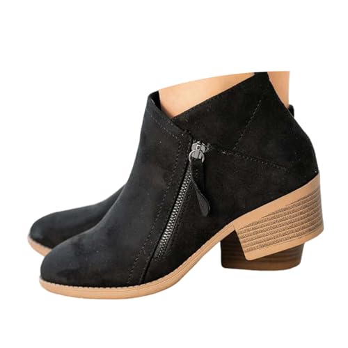 ticticlily Damen Stiefeletten mit Absatz Spitz mit Reißverschluss Boots for Party A Schwarz 40 EU ticticlily Damen Stiefeletten mit Absatz Spitz mit Reißverschluss Boots for Party A Schwarz 40 EU von ticticlily