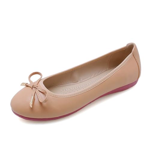 ticticlily Flache Schuhe Damen Klassische Arbeitsschuhe Halbschuhe Slippers A Aprikose 38 EU von ticticlily