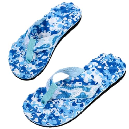 ticticlily Flip Flops Damen Yoga Matte Sandalen Leicht Badelatschen Bequeme Anpassungsfähige Sommer Strand Zehentrenner A Blau 39 von ticticlily