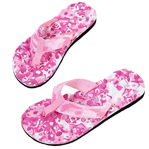 ticticlily Frauen Mode Sommer Sandalen Flip Flops Strand Flach T-Strap Zehentrenner Bequeme für Damen A Rosa 36 von ticticlily