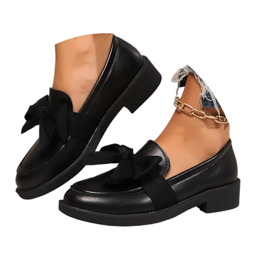 ticticlily Halbschuhe Damen Loafer mit Absatz mit Plateausohle B Mattschwarz 41 EU ticticlily Halbschuhe Damen Loafer mit Absatz mit Plateausohle B Mattschwarz 41 EU von ticticlily