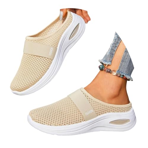 ticticlily Hausschuhe Damen Sommer Flach Elegant Breite Füße Freizeit Walkingschuhe Leichte Mesh Schlupfschuhe B Gelb 41 EU ticticlily Hausschuhe Damen Sommer Flach Elegant Breite Füße Freizeit Walkingschuhe Leichte Mesh Schlupfschuhe B Gelb 41 EU von ticticlily