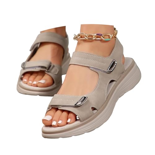 ticticlily Orthopädische Schuhe Damen Bequeme Sandaletten mit Weiches Fußbett Sommer Leichte Rutschfest Sandalen A Grau 39 EU ticticlily Orthopädische Schuhe Damen Bequeme Sandaletten mit Weiches Fußbett Sommer Leichte Rutschfest Sandalen A Grau 39 EU von ticticlily