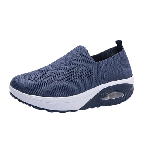 ticticlily Orthopädische Schuhe Damen Sommer Sneaker Mesh Turnschuhe Mit Luftkissen Bequeme Slip on Walkingschuhe Sportschuhe A Dunkelblau 38 EU ticticlily Orthopädische Schuhe Damen Sommer Sneaker Mesh Turnschuhe Mit Luftkissen Bequeme Slip on Walkingschuhe Sportschuhe A Dunkelblau 38 EU von ticticlily