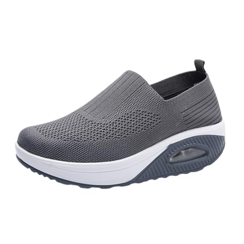 ticticlily Orthopädische Schuhe Damen Sommer Sneaker Mesh Turnschuhe Mit Luftkissen Bequeme Slip on Walkingschuhe Sportschuhe A Dunkelgrau 41 EU ticticlily Orthopädische Schuhe Damen Sommer Sneaker Mesh Turnschuhe Mit Luftkissen Bequeme Slip on Walkingschuhe Sportschuhe A Dunkelgrau 41 EU von ticticlily