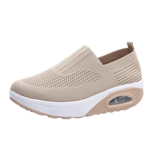 ticticlily Orthopädische Schuhe Damen Sommer Sneaker Mesh Turnschuhe Mit Luftkissen Bequeme Slip on Walkingschuhe Sportschuhe A Khaki 41 EU ticticlily Orthopädische Schuhe Damen Sommer Sneaker Mesh Turnschuhe Mit Luftkissen Bequeme Slip on Walkingschuhe Sportschuhe A Khaki 41 EU von ticticlily