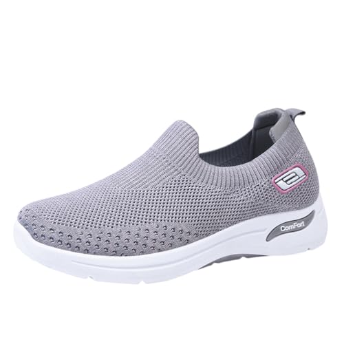 ticticlily Orthopädische Schuhe Damen Sommer Sneaker Walkingschuhe Atmungsaktive Bequeme Slip On Wanderschuhe A Grau 41 EU ticticlily Orthopädische Schuhe Damen Sommer Sneaker Walkingschuhe Atmungsaktive Bequeme Slip On Wanderschuhe A Grau 41 EU von ticticlily