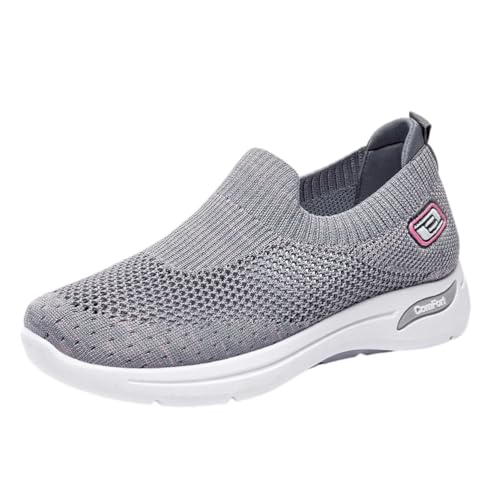 ticticlily Orthopädische Schuhe Damen Sommer Sneaker Walkingschuhe Atmungsaktive Bequeme Slip On Wanderschuhe B Grau 40 EU ticticlily Orthopädische Schuhe Damen Sommer Sneaker Walkingschuhe Atmungsaktive Bequeme Slip On Wanderschuhe B Grau 40 EU von ticticlily