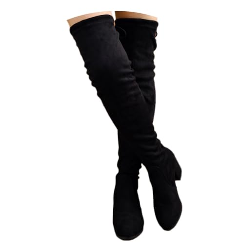 ticticlily Overknees Stiefel Damen High Heels Absatz Langschaftstiefel Einfarbig Schlupfstiefel Winterstiefel Elegante Damenstiefel Herbst Winter Hohe Stiefel D Schwarz 39 EU ticticlily Overknees Stiefel Damen High Heels Absatz Langschaftstiefel Einfarbig Schlupfstiefel Winterstiefel Elegante Damenstiefel Herbst Winter Hohe Stiefel D Schwarz 39 EU von ticticlily