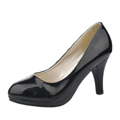 ticticlily Plateau Pumps Damen Klassische Pumps Frauen Absatzschuhe B Schwarz 36 EU von ticticlily