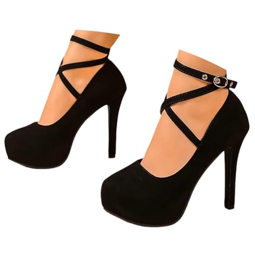 ticticlily Pumps Damen Riemchen High Heels Plateau Brautschuhe Sommerschuhe Party Bequeme Hochzeit Schuhe A2 Schwarz 40 EU ticticlily Pumps Damen Riemchen High Heels Plateau Brautschuhe Sommerschuhe Party Bequeme Hochzeit Schuhe A2 Schwarz 40 EU von ticticlily