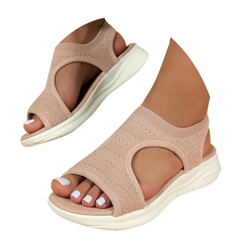 ticticlily Sandalen Damen Sommer Bequem Orthopädische Slingback Slides Mit Weichem Fußbett Strick Mesh Atmungsaktive Sandalette A Rosa 40 EU ticticlily Sandalen Damen Sommer Bequem Orthopädische Slingback Slides Mit Weichem Fußbett Strick Mesh Atmungsaktive Sandalette A Rosa 40 EU von ticticlily