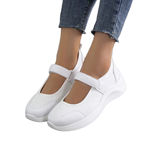 ticticlily Sandalen Damen Sommer Flach Low Top Sandaletten Sommerschuhe Frauen Freizeitschuhe Plattform Schuhe Strand Sandalen C Weiß 43 EU von ticticlily