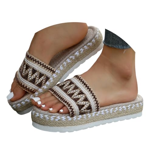 ticticlily Sandalen Damen Sommer Plateau Schlappen Offener Zeh Pantoletten Freizeit Peep Toe Strandsandalen A Kaffee 36 EU ticticlily Sandalen Damen Sommer Plateau Schlappen Offener Zeh Pantoletten Freizeit Peep Toe Strandsandalen A Kaffee 36 EU von ticticlily