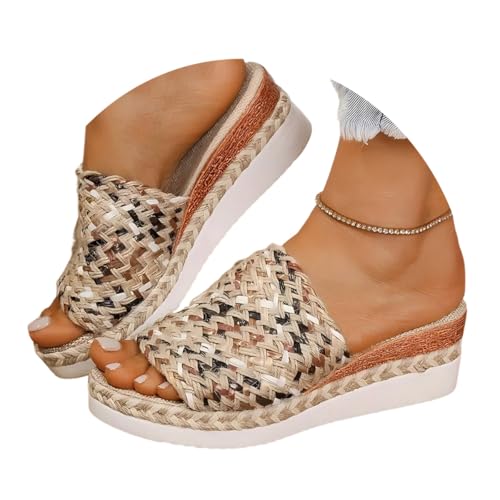 ticticlily Schuhe Damen Sommer Wedge Peep Toe High Heel Sandalen mit Keilabsatze Pantoletten A Schwarz 39 EU ticticlily Schuhe Damen Sommer Wedge Peep Toe High Heel Sandalen mit Keilabsatze Pantoletten A Schwarz 39 EU von ticticlily