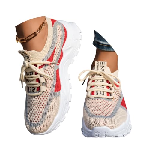 ticticlily Sneaker Damen Sommerschuhe Turnschuhe Atmungsaktiv Leichtgewichts Schnüre Sportschuhe Laufschuhe Outdoor Fitness A Rot 38 EU ticticlily Sneaker Damen Sommerschuhe Turnschuhe Atmungsaktiv Leichtgewichts Schnüre Sportschuhe Laufschuhe Outdoor Fitness A Rot 38 EU von ticticlily